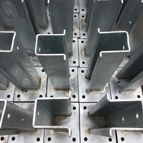 Quality Hot-Dip Galvanized Highway Guardrail Flange Post for AASHTO M180 Outdoor for sale