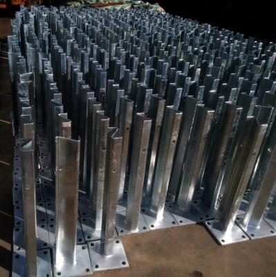 Quality Hot-Dip Galvanized Highway Guardrail Flange Post for AASHTO M180 Outdoor for sale