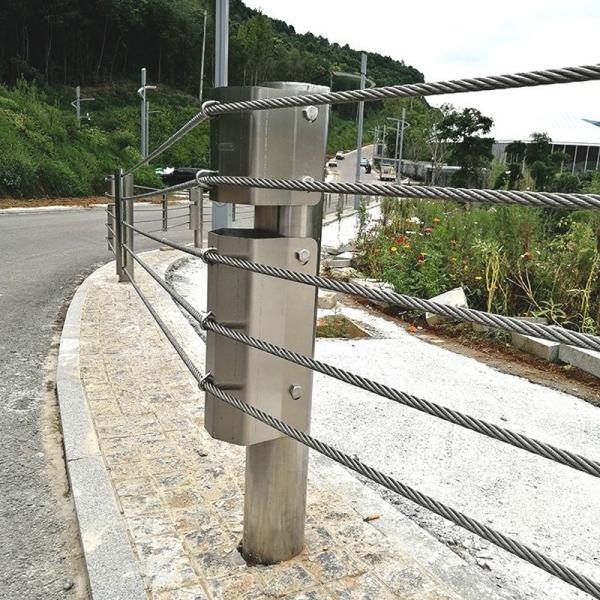 Quality Stainless Steel Galvanized Highway Guardrail Cable Barrier For Road Traffic for sale