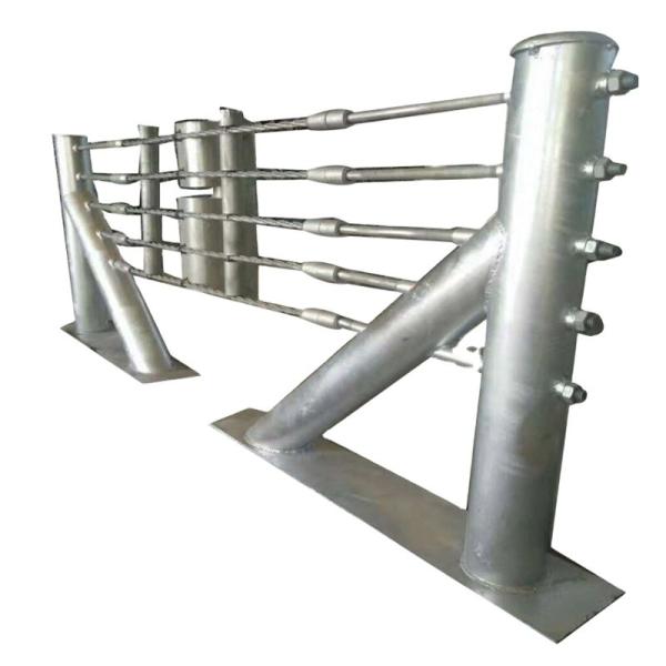 Quality Road Wire-Rope Barrier Fences Water Filled Road Barrier with Zinc Coated Cable Guardrail for sale