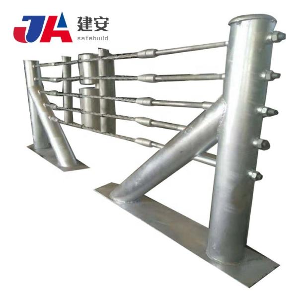 Quality ISO9001 Customized Zinc Coated Wire Rope Barrier For Highway Guardrail for sale