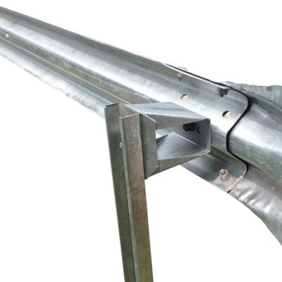 China Highway Guardrail Spacer Hot Galvanized Steel Guardrail with ISO9001 2008 Certification for sale