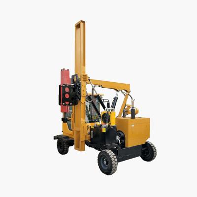 China CE Highway Guardrail Pile Driver Machine Hydrualic For Drilling for sale