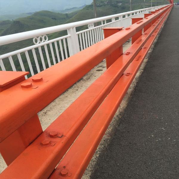 Quality Outdoor Highway Bridge Guardrail Galvanized Powder Coated N1 Zinc Steel for sale