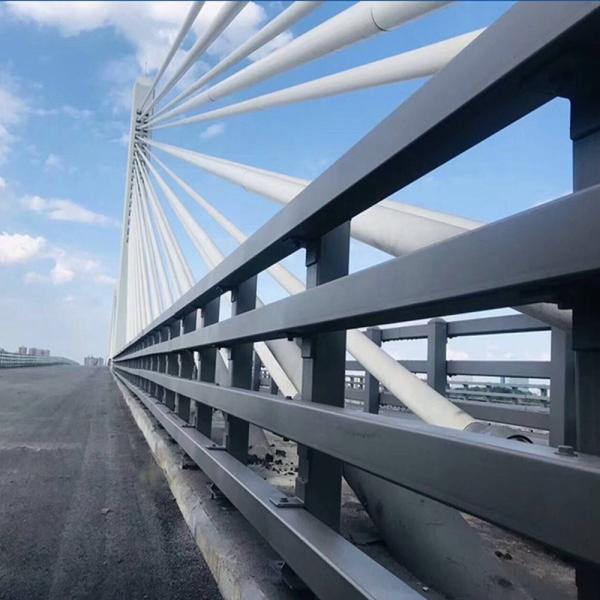 Quality Outdoor Highway Bridge Guardrail Galvanized Powder Coated N1 Zinc Steel for sale