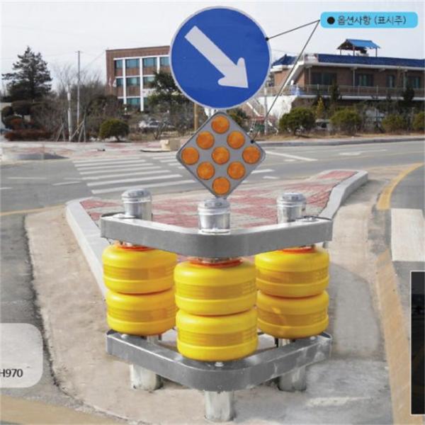 Quality Roadway Safety Solution Durable EVA Foam Highway Rolling Barrier for Traffic for sale