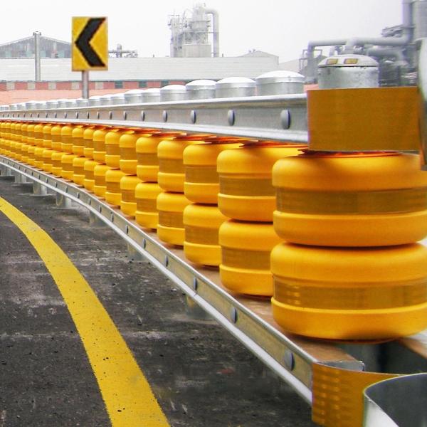 Quality CE/ISO Approved EVA Roller Barrier Anti-corrosion Roller Guardrail for Roadway for sale