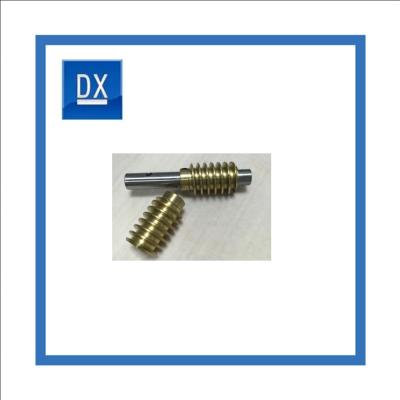 China Copper Automatic Massager Worm Diameter 22mm Large Modulus Precision Worm for sale