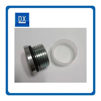 China O plateado cinc de acero Ring Plug With Plastic Cover en venta