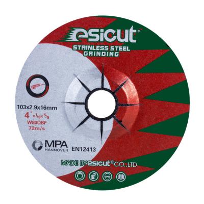 China 30 Grit To 600 Grit Flexible Green Grinding Disc 103mm*2.9mm*16mm for sale
