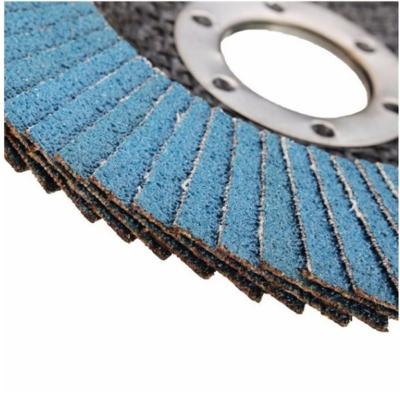China Standard 1/2in 100x16MM 60 Grit Flap Disc For Stainless Steel for sale