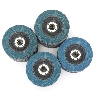 China 115X22mm 4.5 Inch Zirconia Flap Disc 40 Grit For Furniture Polishing for sale