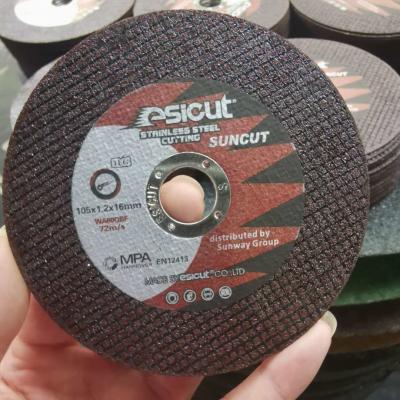 China O ODM de corte de aço inoxidável vermelho do OEM dos discos de D105x1.2x16mm eliminou a roda para o moedor à venda