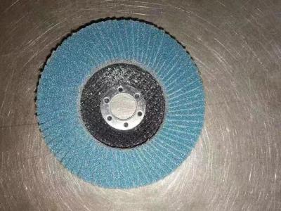 China Abrasive Round Zirconium Flap Disc 100mm Grinding For Stainless Steel Metal for sale