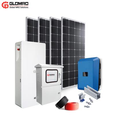 China Hot selling hybrid solar system 100KW solar panel 100KW system power can be customized for sale