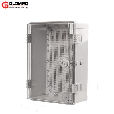 China ABS Transparent Plastic Base Electrical Control Box Waterproof Anti Acid 50x400x200 for sale
