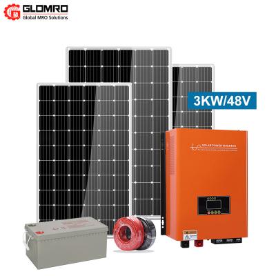China Solar Kit Solar System 3Kw Solar Panel system Home 5Kw grid Bundled Solar System 6Kw 8Kw 10Kw for sale