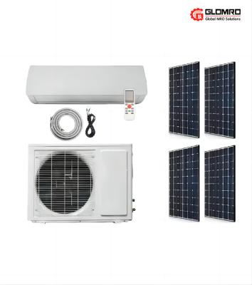 China Frequency Conversion Hybrid AC DC Solar Air Conditioner Wall Split On Grid Energy Saving for sale