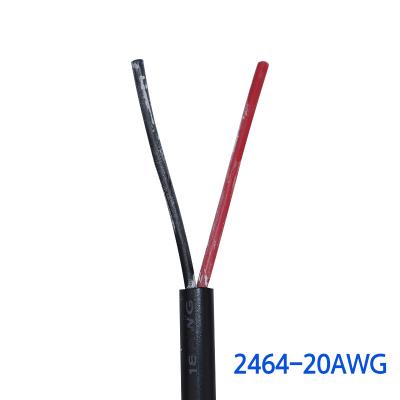 China High Quality 20AWG 2464 Yigao Black 20AWG 2 Core Copper Wire 2464 Electronic Cable Factory for sale