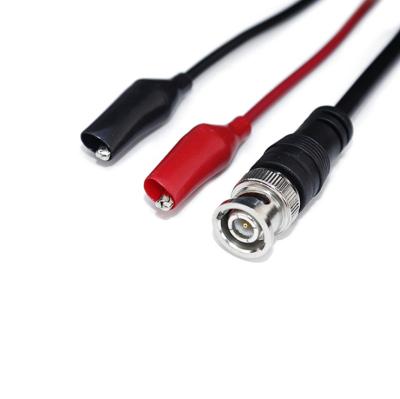 China Coaxial Male BNC Cable Test Lead Coaxial Male BNC Cable Test Leads With Clips For Scope Probe 50 Ohm for sale