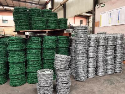 China 2.8mm Plastic Pvc Coated Barbed Wire for sale