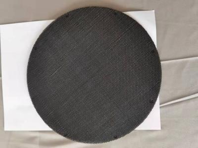 China 14x88 And 20x20 Mesh Black Wire Mesh Filter Disc acid resistance for sale