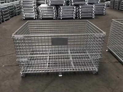 China Q195 Stainless Steel Large Wire Mesh Storage Containers Antirust Metal Mesh Storage Boxes for sale