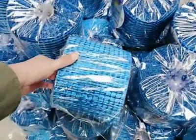 China Blue 10cm Width 120 Gram construction Fiberglass Mesh alkali free for sale