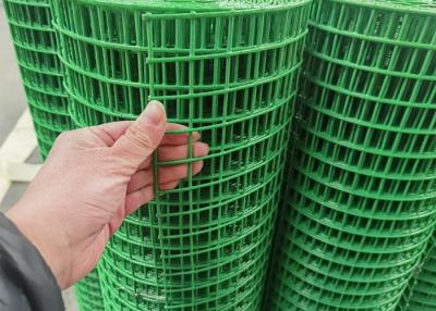 China 25x25mm 10m length PVC Coated Welded Steel Wire Mesh Green Garden Mesh Fencing for sale