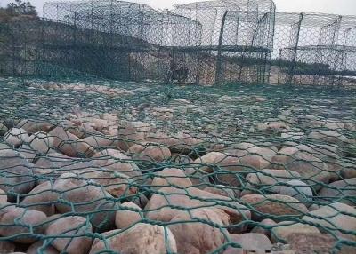 China 8x10cm 3.2mm Steel Hexagonal Wire Netting Gabion Box Slope Protection Wire Mesh for sale