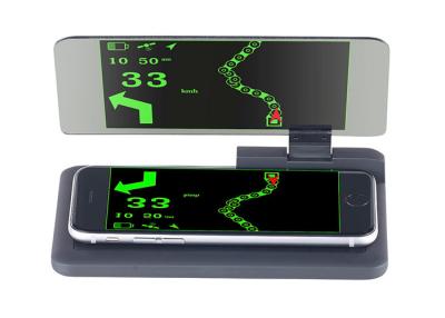 Chine Smartphone parenthèse mobile de navigation de Hud d'écran de 6 pouces, matériel de PC + d'ABS de support de téléphone de Hud à vendre