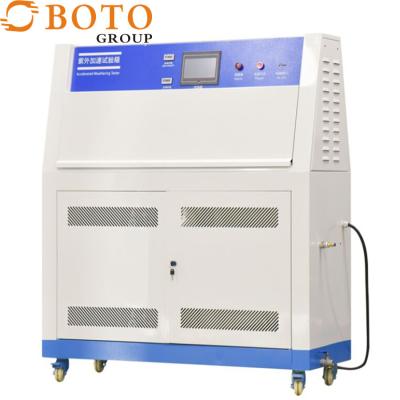 中国 UV Irradiance Uniformity Material Aging Performance Testing Instrument 20-95%RH Humidity Range RT+10℃-70℃ Temperature Range 販売のため