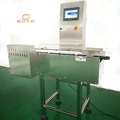 Chine C.A. du peseur 110V de contrôle de catégorie comestible de détecteur de métaux de bande de conveyeur d'affichage d'affichage à cristaux liquides à vendre