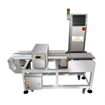 China Visual Fe Audible Steel Detector Machine RS422 Food Metal for sale