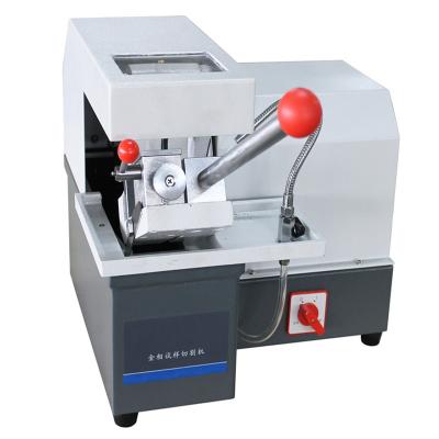 China Low Speed Manual 2850 Rpm Metallographic Cutting Machine Abrasive Cutter for sale