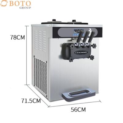 China Small Size Three Flavors Table Top Soft Ice Cream Machine 6236 CE ETL Approved for sale