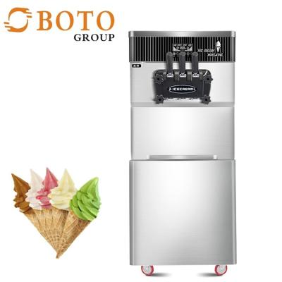 Chine Grande machine commerciale de crème glacée de refroidissement à l'air d'acier inoxydable des prix de meilleur de capacité du nouveau style BT-F648 pour le restaurant à vendre