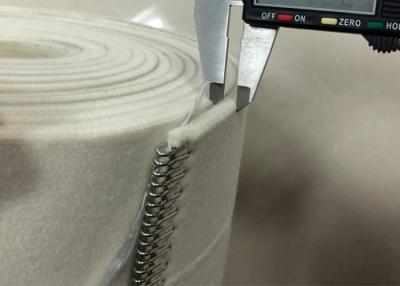 China Natural White Flatwork Ironer Belts 2mm Thickness Heat Resistant Stable Size for sale