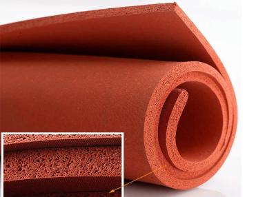 China Heat Proof Open Cell Silicone Rubber Foam Sheet High Density for sale