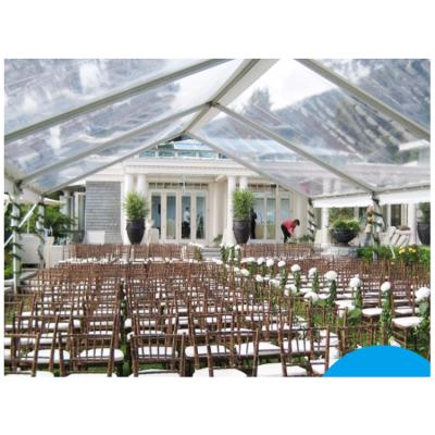 China 500 seater PVC flame large decoration luxury tent clear span party tent hold up wedding tent for wedding tent roof en venta