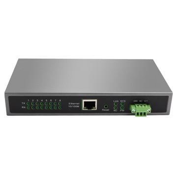 Quality TCP UDP 8 Port Serial Server 8 Port Serial Server 100M Ethernet for sale