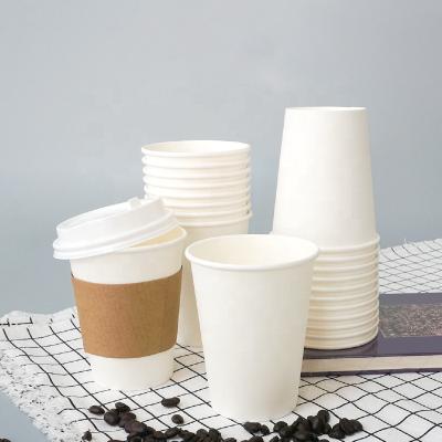 China Disposable Customized Printed Single Double Wall Paper Cup Coffee Paper Cup Packaging Disposable Paper Cup for sale