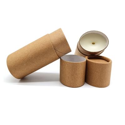 China Recyclable Wholesale Custom Kraft Paper Round Cylinder Paper Packaging Cardboard Tube for sale