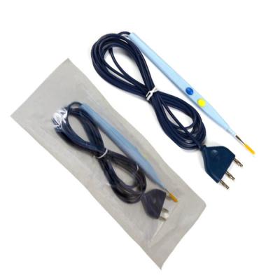 China Lápis de controlo de mão electrossirúrgico descartável médico com alça ergonómica à venda