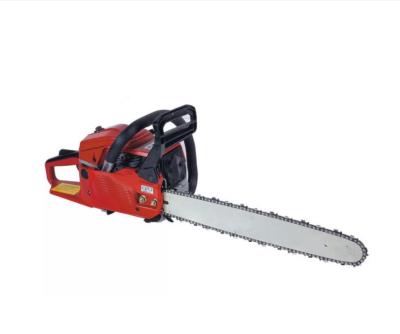 China EURO-V Gasoline Chain Saw 52CC 22 Inches 6.8Kg Petrol Wood Cutter for sale