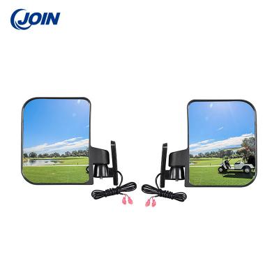 China ODM lateral universal rotativo del espejo de la vista posterior del carro de golf del espejo LED en venta