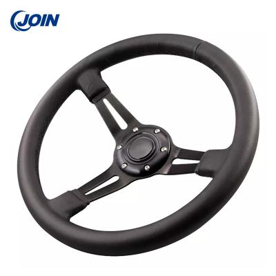 China Leather 13.5 Steering Wheel Cover Adapter Universal Golf Cart for sale