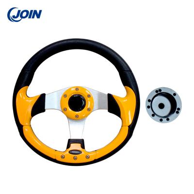 China EXCAR Golf Cart Steering Wheel Removable Detachable PVC Material for sale