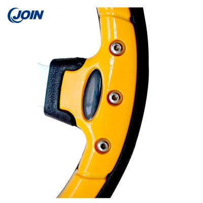 China Yellow Steering Wheel Detachable PVC Universal Racing Steering Wheel for sale