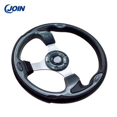 China Black PVC Detachable Steering Wheel 12.5 inch For Electric Golf Buggy for sale